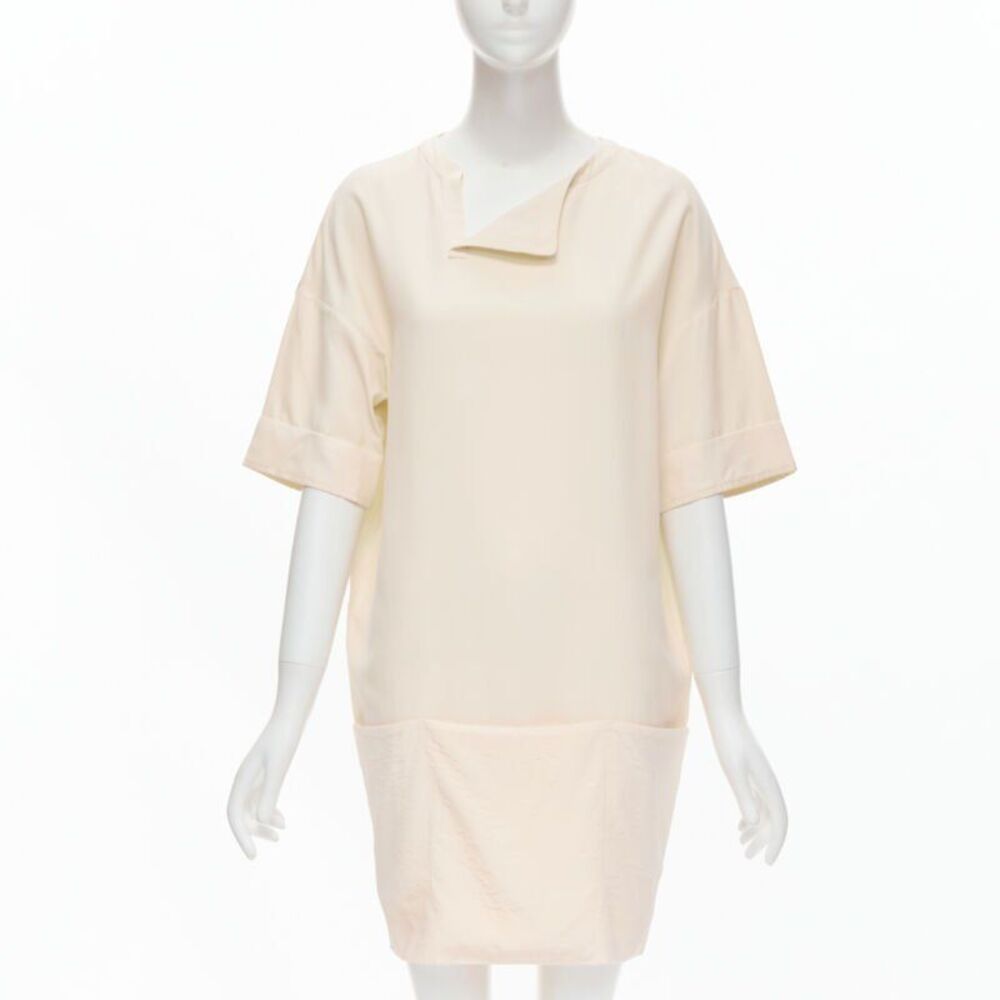 The Row Silk Asymmetric Boxy Dress